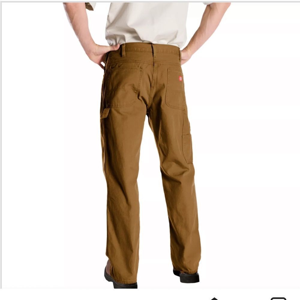 DICKIES RELAXED FIT DUCK CANVAS CARPENTER CARGO WORK PANTS SIZE 36 x 30